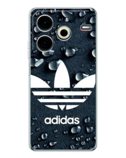 Чехол для TECNO Pova 7 Pro с картинкой «Adidas Trefoil Blue» Чехол для TECNO Pova 7 Pro с картинкой «Adidas Trefoil Blue»