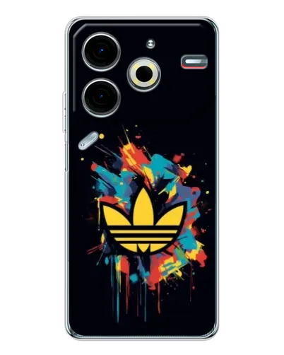 Чехол для TECNO Pova 7 Pro с картинкой «Adidas Splash» Чехол для TECNO Pova 7 Pro с картинкой «Adidas Splash»