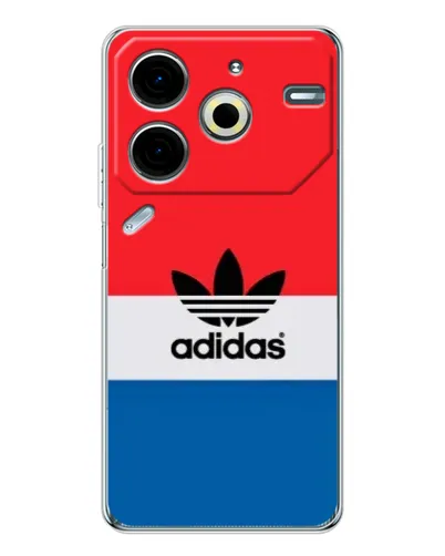 Чехол для TECNO Pova 7 Pro с картинкой «Ретро блоки Adidas» Чехол для TECNO Pova 7 Pro с картинкой «Ретро блоки Adidas»