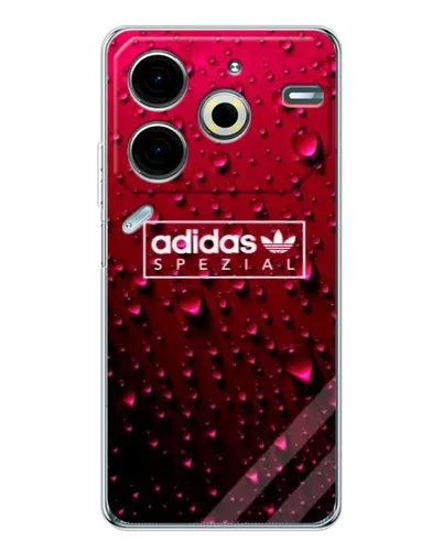 Чехол для TECNO Pova 7 Pro с картинкой «Adidas Gold Marble» Чехол для TECNO Pova 7 Pro с картинкой «Adidas Gold Marble»