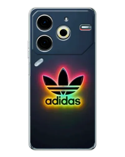 Чехол для TECNO Pova 7 Pro с картинкой «Неоновый Adidas» Чехол для TECNO Pova 7 Pro с картинкой «Неоновый Adidas»