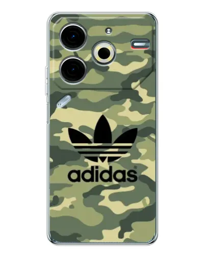 Чехол для TECNO Pova 7 Pro с картинкой «Милитари стиль Adidas» Чехол для TECNO Pova 7 Pro с картинкой «Милитари стиль Adidas»
