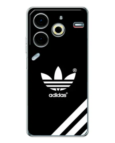 Чехол для TECNO Pova 7 Pro с картинкой «Adidas с диагональными полосами» Чехол для TECNO Pova 7 Pro с картинкой «Adidas с диагональными полосами»