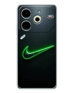 Чохол для TECNO Pova 7 Pro з картинкою «Неоновий контур Nike» Чохол для TECNO Pova 7 Pro з картинкою «Неоновий контур Nike»