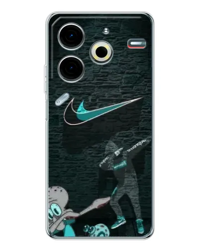 Чехол для TECNO Pova 7 Pro с картинкой «Спортивный арт Nike» Чехол для TECNO Pova 7 Pro с картинкой «Спортивный арт Nike»