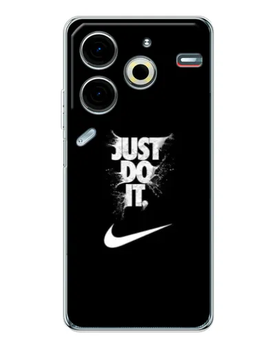Чехол для TECNO Pova 7 Pro с картинкой «Текстовый принт Nike» Чехол для TECNO Pova 7 Pro с картинкой «Текстовый принт Nike»