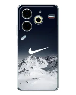 Чохол для TECNO Pova 7 Pro з картинкою «Nike — зимові гори» Чохол для TECNO Pova 7 Pro з картинкою «Nike — зимові гори»