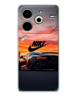 Чохол для TECNO Pova 7 Pro з картинкою «Nike та суперкар» Чохол для TECNO Pova 7 Pro з картинкою «Nike та суперкар»