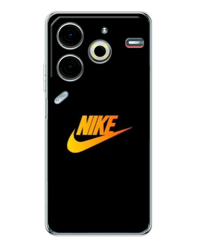 Чехол для TECNO Pova 7 Pro с картинкой «Золотой логотип Nike» Чехол для TECNO Pova 7 Pro с картинкой «Золотой логотип Nike»