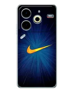 Чохол для TECNO Pova 7 Pro з картинкою «Синій пульс Nike» Чохол для TECNO Pova 7 Pro з картинкою «Синій пульс Nike»