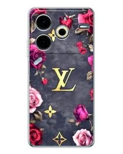 Чехол для TECNO Pova 7 Pro с картинкой «Цветочный Louis Vuitton»