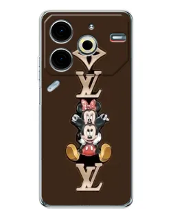 Чехол для TECNO Pova 7 Pro с картинкой «LV и Микки Маус»