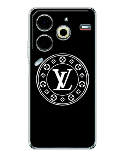 Чехол для TECNO Pova 7 Pro с картинкой «LV — печать стиля»