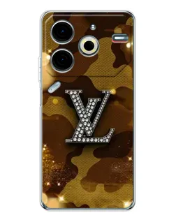 Чехол для TECNO Pova 7 Pro с картинкой «Камуфляжный Louis Vuitton»