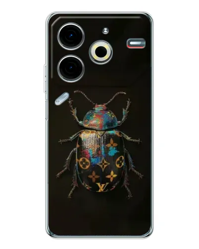 Чехол для TECNO Pova 7 Pro с картинкой «LV — мраморный принт»