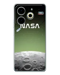 Чехол для TECNO Pova 7 Pro с картинкой «NASA — лунный градиент» Чехол для TECNO Pova 7 Pro с картинкой «NASA — лунный градиент»