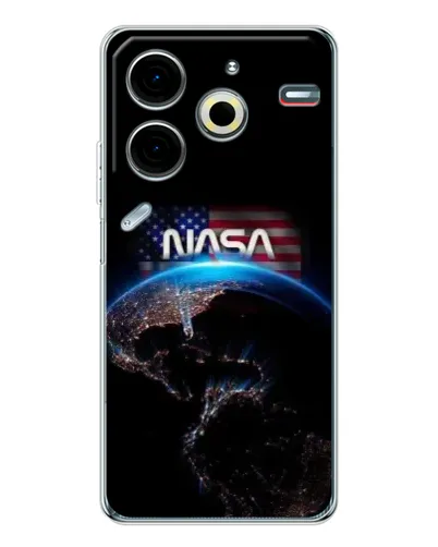 Чехол для TECNO Pova 7 Pro с картинкой «Земля из космоса NASA» Чехол для TECNO Pova 7 Pro с картинкой «Земля из космоса NASA»