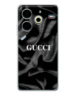 Чохол для TECNO Pova 7 Pro з картинкою «Gucci — шовкові хвилі» Чохол для TECNO Pova 7 Pro з картинкою «Gucci — шовкові хвилі»