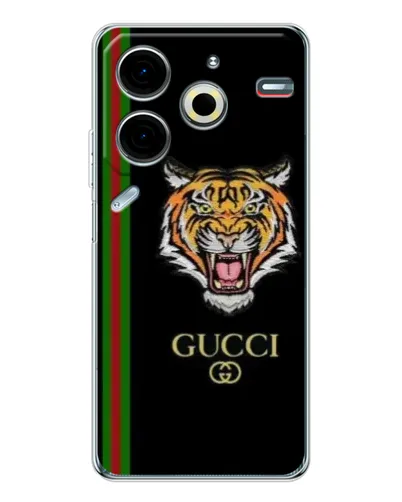 Чехол для TECNO Pova 7 Pro с картинкой «Тигр Gucci» Чехол для TECNO Pova 7 Pro с картинкой «Тигр Gucci»
