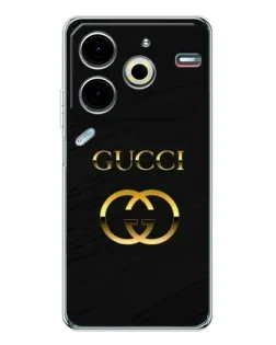 Чохол для TECNO Pova 7 Pro з картинкою «Золотий логотип Gucci» Чохол для TECNO Pova 7 Pro з картинкою «Золотий логотип Gucci»