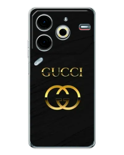 Чехол для TECNO Pova 7 Pro с картинкой «Золотой логотип Gucci» Чехол для TECNO Pova 7 Pro с картинкой «Золотой логотип Gucci»