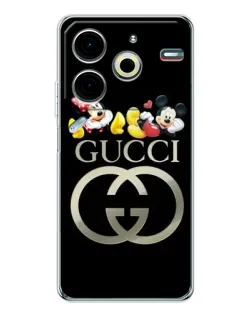 Чохол для TECNO Pova 7 Pro з картинкою «Gucci — герої Disney» Чохол для TECNO Pova 7 Pro з картинкою «Gucci — герої Disney»