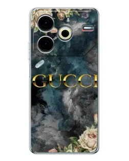 Чохол для TECNO Pova 7 Pro з картинкою «Абстрактні квіти Gucci» Чохол для TECNO Pova 7 Pro з картинкою «Абстрактні квіти Gucci»