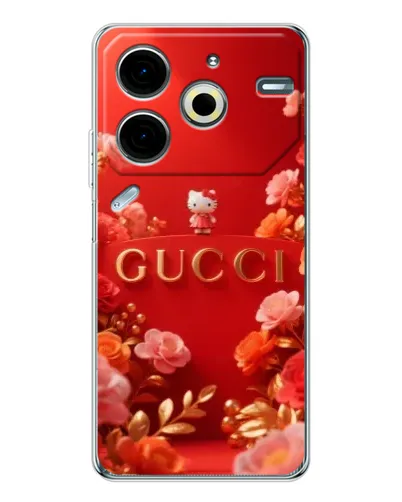 Чехол для TECNO Pova 7 Pro с картинкой «Gucci — золотой сад» Чехол для TECNO Pova 7 Pro с картинкой «Gucci — золотой сад»