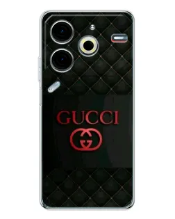 Чохол для TECNO Pova 7 Pro з картинкою «Gucci — стьобаний чорний» Чохол для TECNO Pova 7 Pro з картинкою «Gucci — стьобаний чорний»
