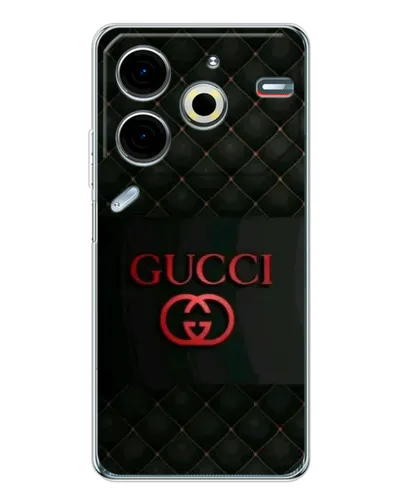 Чехол для TECNO Pova 7 Pro с картинкой «Gucci — стеганый черный» Чехол для TECNO Pova 7 Pro с картинкой «Gucci — стеганый черный»