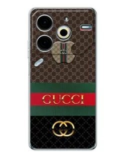 Чохол для TECNO Pova 7 Pro з картинкою «Gucci — брендований десерт» Чохол для TECNO Pova 7 Pro з картинкою «Gucci — брендований десерт»