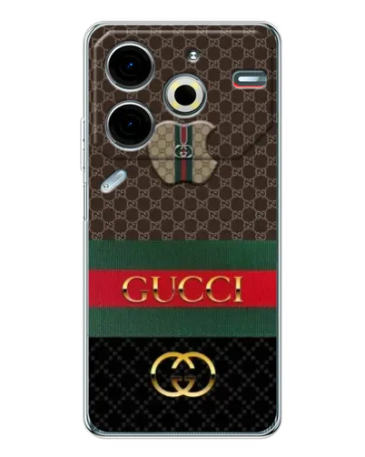 Чехол для TECNO Pova 7 Pro с картинкой «Gucci — брендированный десерт» Чехол для TECNO Pova 7 Pro с картинкой «Gucci — брендированный десерт»