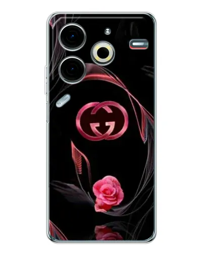 Чехол для TECNO Pova 7 Pro с картинкой «Gucci — неоновая роза» Чехол для TECNO Pova 7 Pro с картинкой «Gucci — неоновая роза»