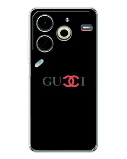 Чохол для TECNO Pova 7 Pro з картинкою «Gucci — червоний градієнт» Чохол для TECNO Pova 7 Pro з картинкою «Gucci — червоний градієнт»