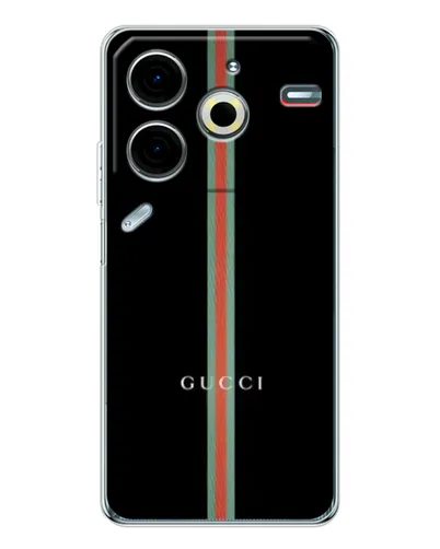 Чехол для TECNO Pova 7 Pro с картинкой «Gucci — строгая линия» Чехол для TECNO Pova 7 Pro с картинкой «Gucci — строгая линия»