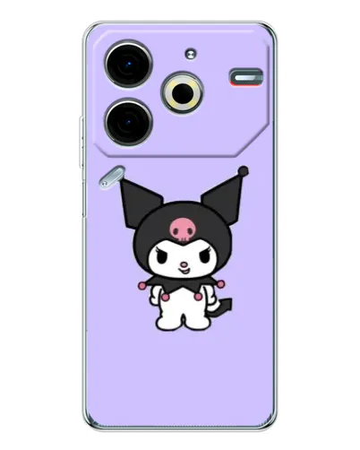 Чехол для TECNO Pova 7 Pro с картинкой «Kuromi — нежный фиолетовый» Чехол для TECNO Pova 7 Pro с картинкой «Kuromi — нежный фиолетовый»