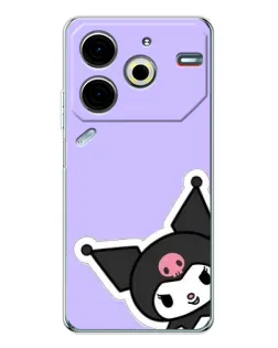 Чохол для TECNO Pova 7 Pro з картинкою «Кумедна Kuromi» Чохол для TECNO Pova 7 Pro з картинкою «Кумедна Kuromi»