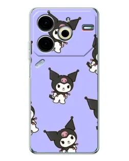 Чохол для TECNO Pova 7 Pro з картинкою «Паттерн з Kuromi» Чохол для TECNO Pova 7 Pro з картинкою «Паттерн з Kuromi»