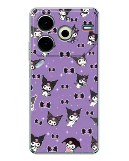 Чохол для TECNO Pova 7 Pro з картинкою «Kuromi — патерн» Чохол для TECNO Pova 7 Pro з картинкою «Kuromi — патерн»