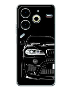 Чохол для TECNO Pova 7 Pro з картинкою «Темний силует BMW» Чохол для TECNO Pova 7 Pro з картинкою «Темний силует BMW»