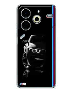 Чохол для TECNO Pova 7 Pro з картинкою «Силует BMW в темряві» Чохол для TECNO Pova 7 Pro з картинкою «Силует BMW в темряві»