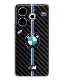 Чохол для TECNO Pova 7 Pro з картинкою «Емблема BMW та карбон» Чохол для TECNO Pova 7 Pro з картинкою «Емблема BMW та карбон»