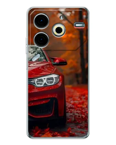 Чехол для TECNO Pova 7 Pro с картинкой «Осенняя BMW M4» Чехол для TECNO Pova 7 Pro с картинкой «Осенняя BMW M4»