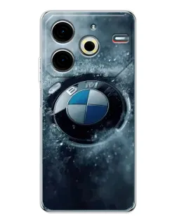 Чохол для TECNO Pova 7 Pro з картинкою «Логотип BMW — лід» Чохол для TECNO Pova 7 Pro з картинкою «Логотип BMW — лід»
