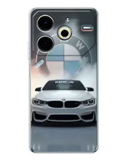 Чохол для TECNO Pova 7 Pro з картинкою «BMW в білому диму» Чохол для TECNO Pova 7 Pro з картинкою «BMW в білому диму»