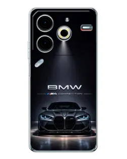 Чохол для TECNO Pova 7 Pro з картинкою «BMW крізь нічне місто» Чохол для TECNO Pova 7 Pro з картинкою «BMW крізь нічне місто»