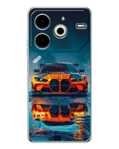 Чехол для TECNO Pova 7 Pro с картинкой «BMW — золотая эмблема» Чехол для TECNO Pova 7 Pro с картинкой «BMW — золотая эмблема»