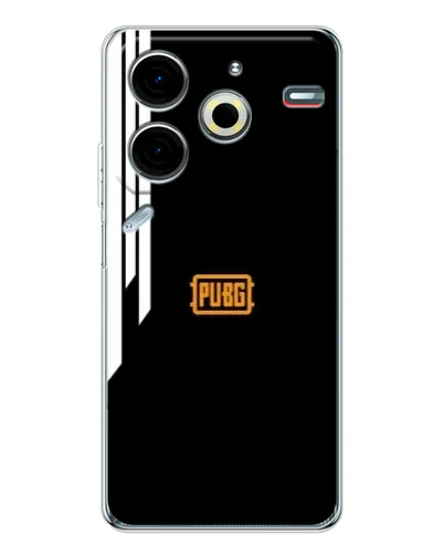 Чехол для TECNO Pova 7 Pro с картинкой «PUBG — вертикальные линии»