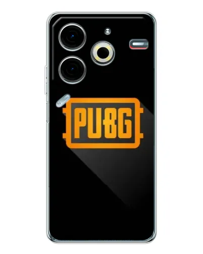 Чехол для TECNO Pova 7 Pro с картинкой «PUBG — рамка лого»