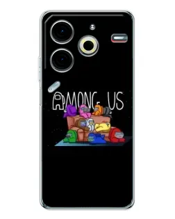 Чохол для TECNO Pova 7 Pro з картинкою «Логотип Among Us»